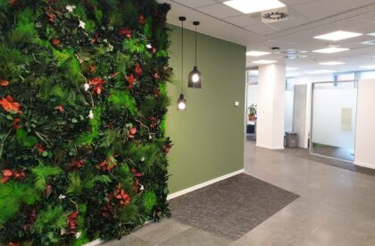 Création mur en végétaux stabilisés ou mur vert